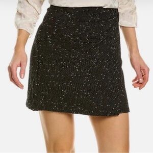 Elegant Black Tweed Skirt nwt small